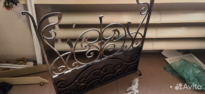 Экран для камина кованный