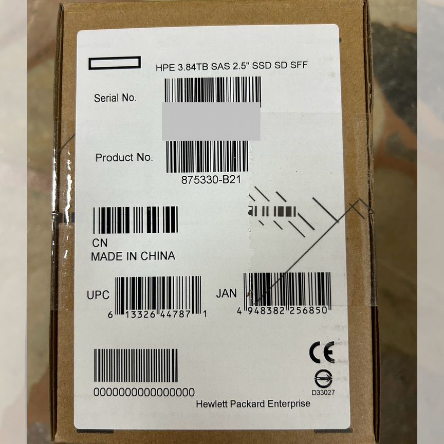 [875330-B21] Жесткий Диск Hp Ssd 3.84tb 875330-B21 G9 G10