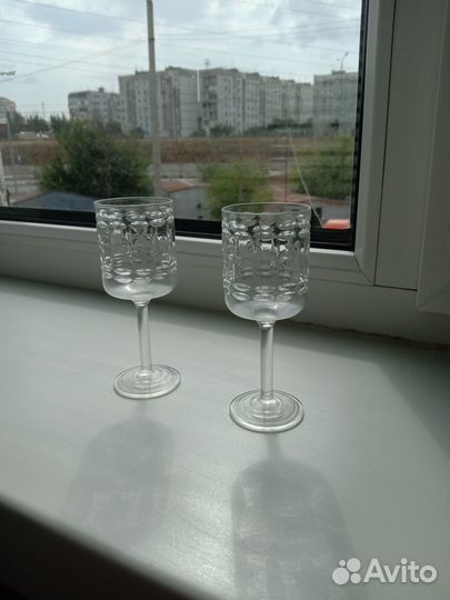Хрустальные рюмки на ножке СССР