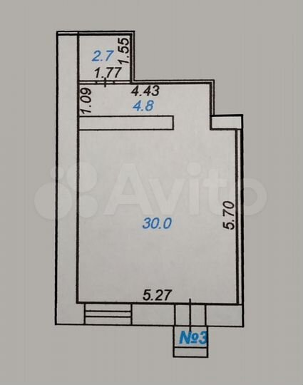 Свободного назначения, 37.5 м²