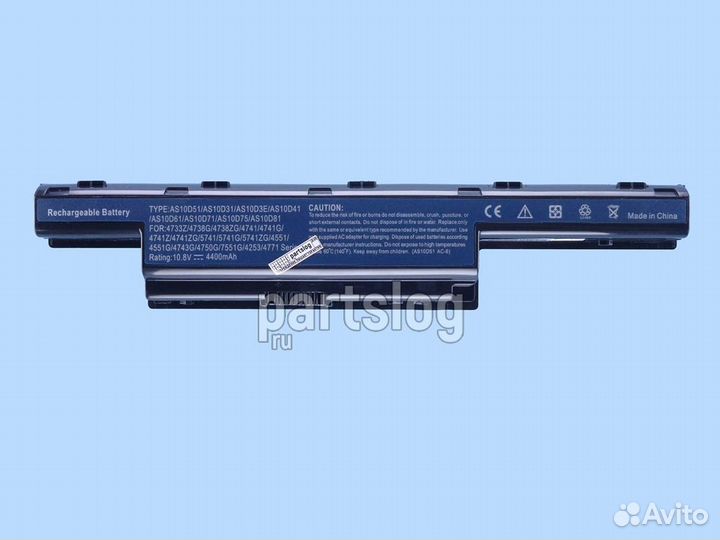 Аккумулятор для Acer 4741 5551 5251 10.8V 4400mAh