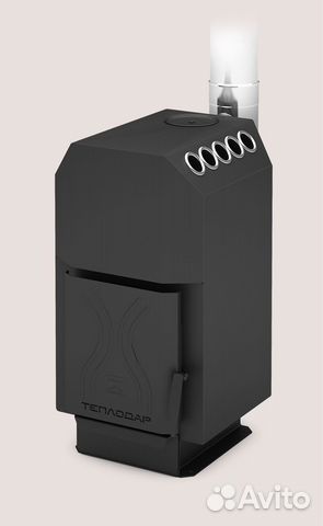 Отопительная печь топ-модель-140 со стальной дверц