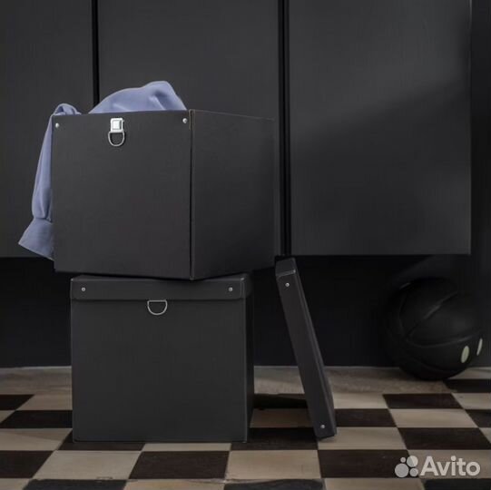 IKEA коробка с крышкой, корзина икеа