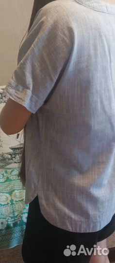 Рубашка лен+ хлопок