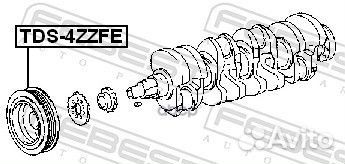 Шкив коленвала TDS-4zzfe