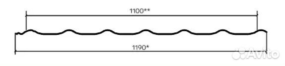 Профиль для забора Монтерра RAL 4002