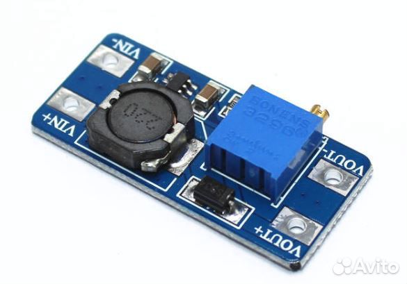 MT3608 повышающий dc-dc преобразователь напряжения