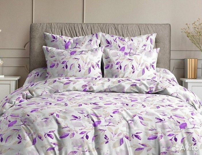 Постельное белье евро с готовым одеялом