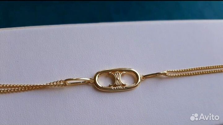 Цепь Колье Celine Triomphe золот