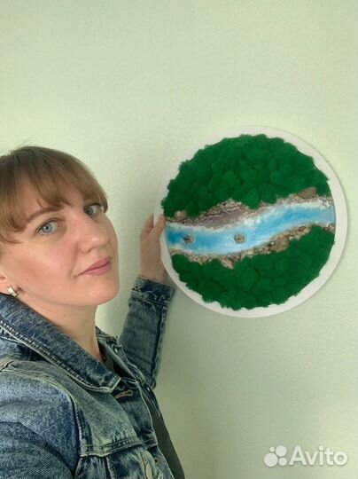 Панно на круглой основе D-40