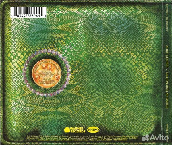 Alice Cooper - Billion Dollar Babies (DEL.ED.CD)