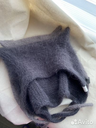 Шапка с ушками женская