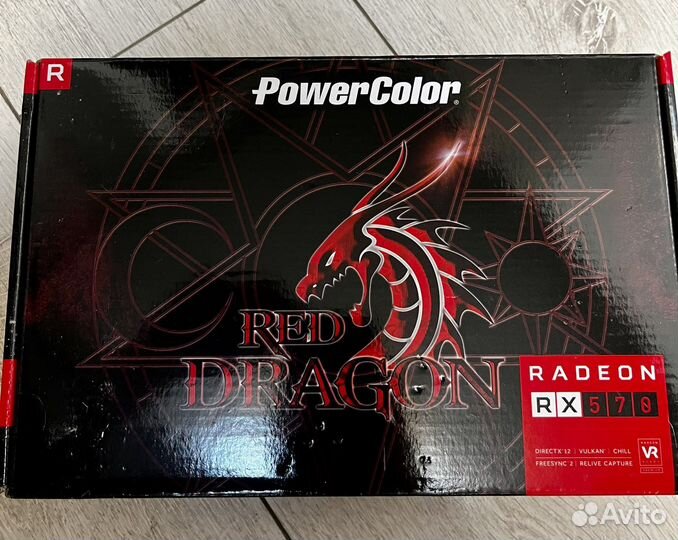 Видеокарта Power Color RX570 8 gb