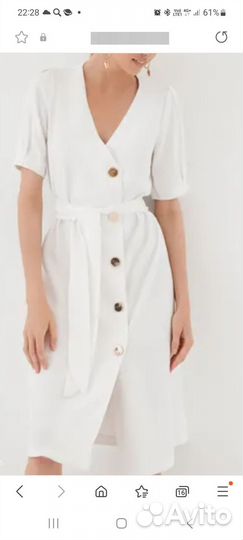 Платье белое классика, 50 размер