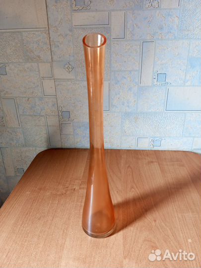 Ваза цветное стекло СССР 40см