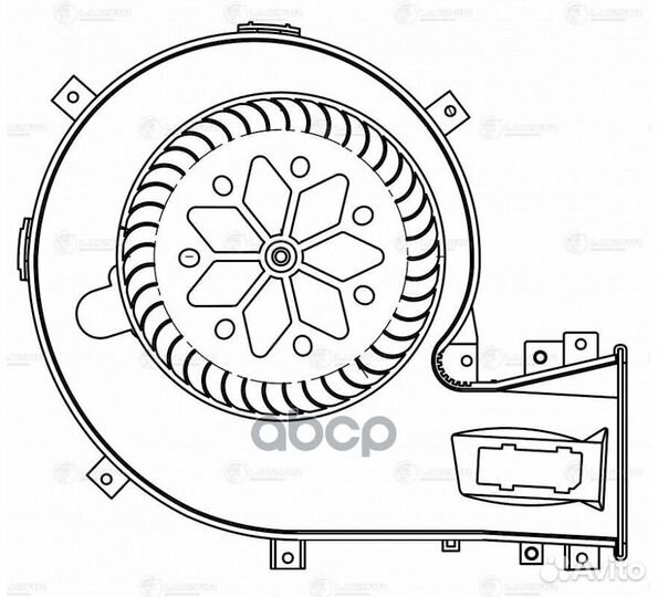 Э/вентилятор отоп. opel vectra C (02) LFH 2144