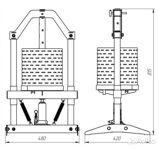 Пресс для сока бутылочный 10, 15л