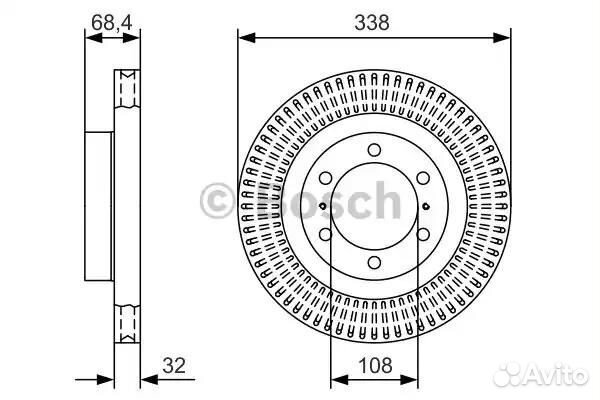 Тормозной диск передний