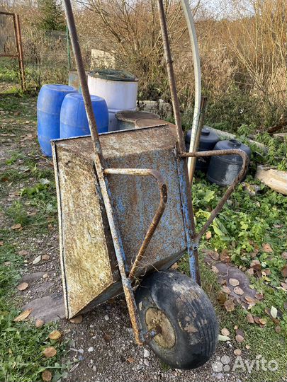 Тачка садовая строительная бу