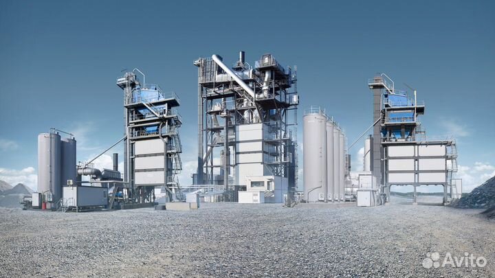 Асфальтобетонный завод на трассе М7 Москва-Казань
