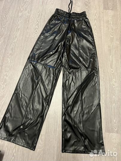 Брюки кожаные