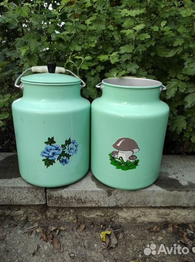 Бидон алюминиевый эмалированный