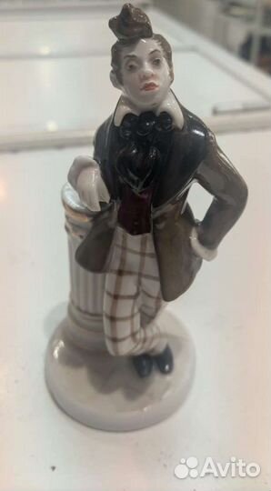 Статуэтка лфз СССР, Сахарница серебро эмаль