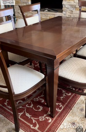 Стулья из массива, Италия, 6 штук