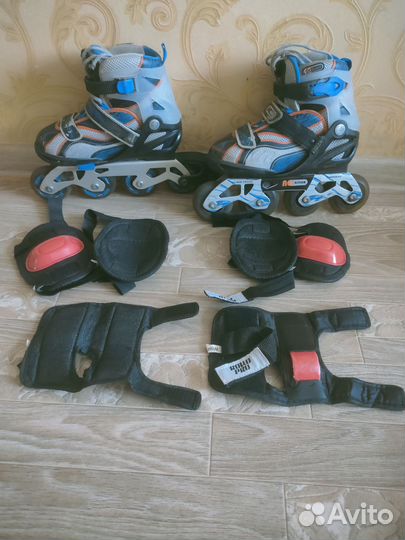Коньки детские раздвижные роликовые