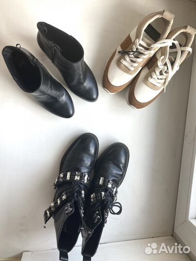 Продам три пары молодежной обуви на осень 37р
