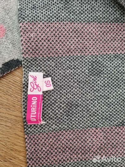 Шапка и шарф набор на 1-2 года