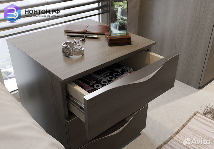 Тумба прикроватная Либерти с 3 ящиками хадсон