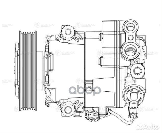 Lcac 2107 компрессор кондиционера Opel Astra J