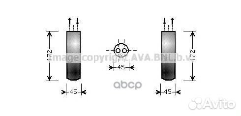 MZD185 Осушитель кондиционера mazda 3/5 1.6/2.0