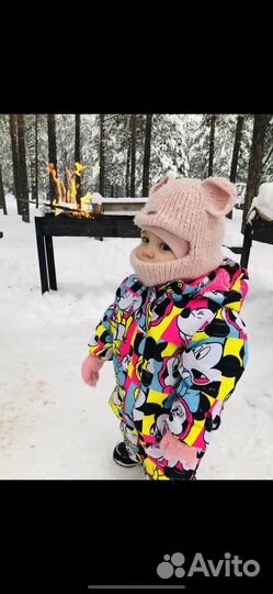 Зимний комбинезон для девочки 86