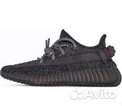 Adidas yeezy boost 350 v2 black reflective адидас
