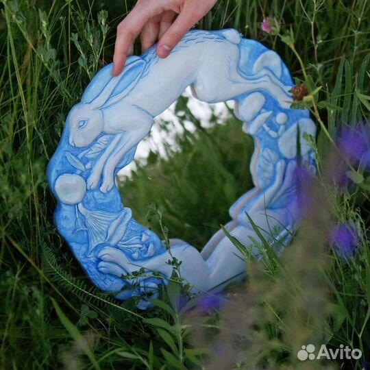 Зеркало гипс домашний декор