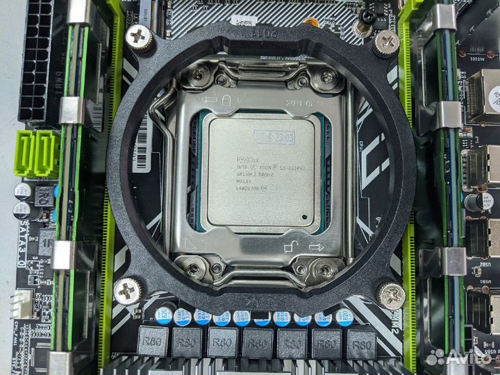 Комплект материнская плата X79D / Xeon E5 2630 v2