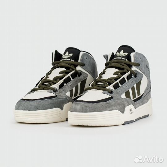 Кроссовки Adidas ADI2000 Mid Grey White with Fur