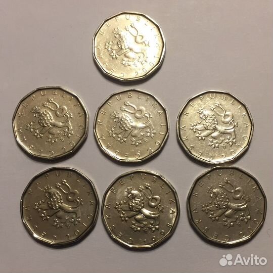 Монеты 2 кроны Чехия