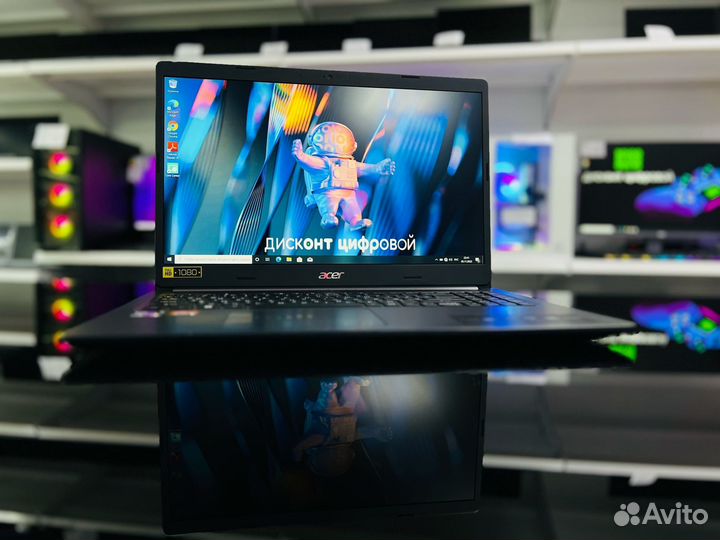 Мощь 3D Acer 15.6/IPS/Ryzen 3 5300U/RX 640 2Gb/SSD