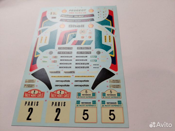 Сборная модель 1/24 Tamiya Peugeot 205 Turbo 16