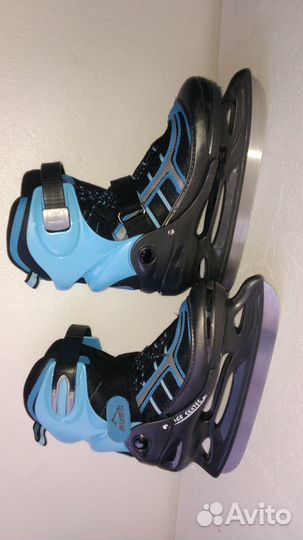 Ледовые коньки раздвижные Rush (34-37)