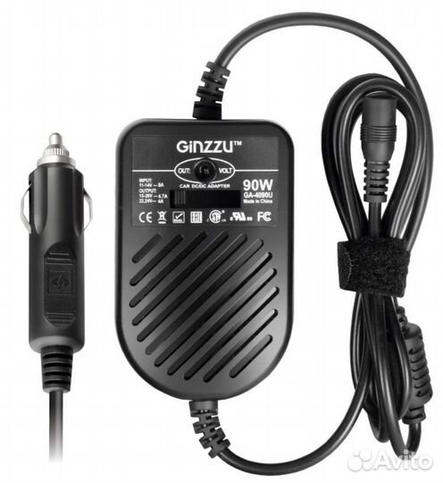 Блок питания 15-24В 90W + USB 2A Ginzzu GA-4090U а