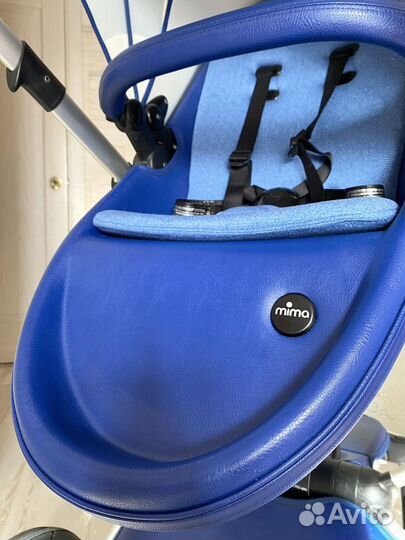 Коляска Mima Xari Royal Blue 2в1 + Footmuff