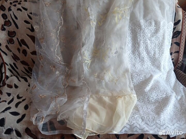 Шторы тюль бу на 3 окна