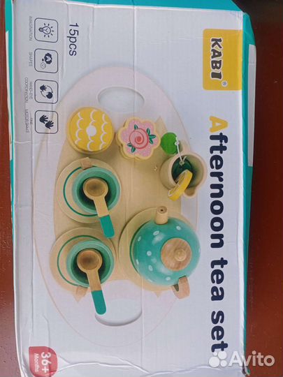 Игрушечная посуда деревянная