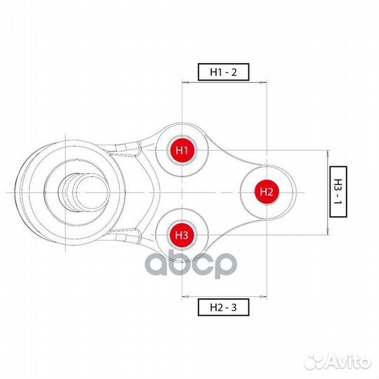 Опора шаровая R toyota Camry V30/V40 / lexus ES