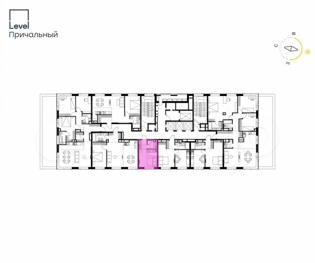 Квартира-студия, 19,1 м², 21/32 эт.