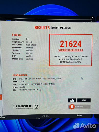 Видеокарта evga Geforce GTX 1080 Ti FTW3 11Gb